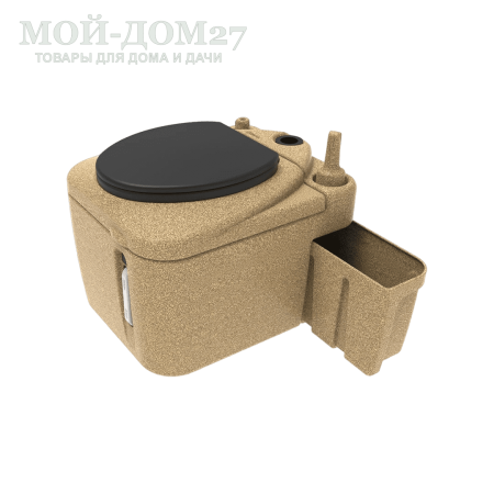 Торфяной туалет Rostok Eco 25 Песочный гранит | Мой-Дом27 | Стационарный торфяной биотуалет цвета песочного графита емкостью верхнего бака 20 л. и&nbsp;нижнего бака 45 л.<br>
 Отличительная черта туалета в разделении фракций в разные ёмкости. Это упрощает обслуживание туалета и избавляет от неприятного запаха в помещении.<br>
Высота сиденья: 45 см